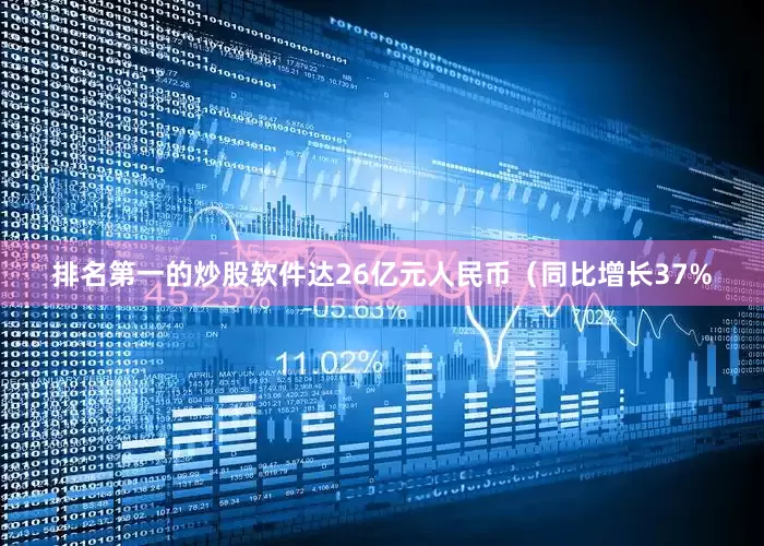 排名第一的炒股软件达26亿元人民币（同比增长37%