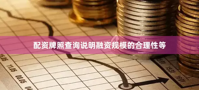 配资牌照查询说明融资规模的合理性等